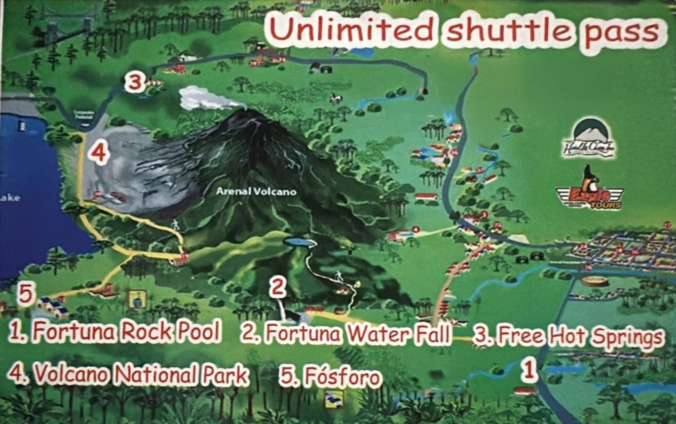 Arenal Unlimited Route Map